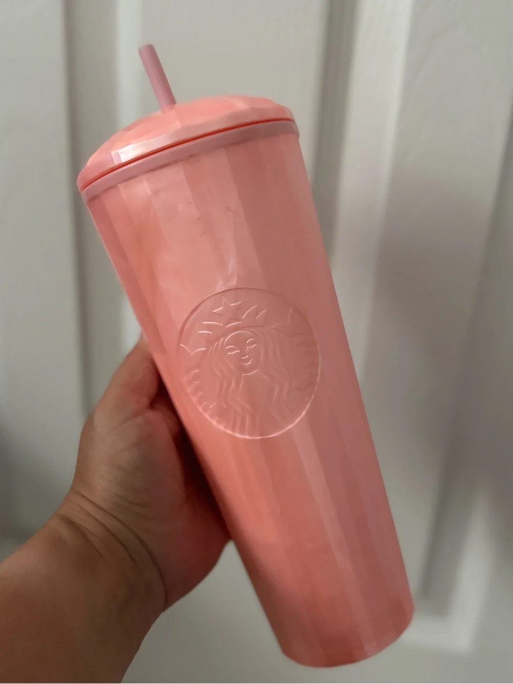 Starbucks Rare Pearl Pink Summer Tumbler with Straw